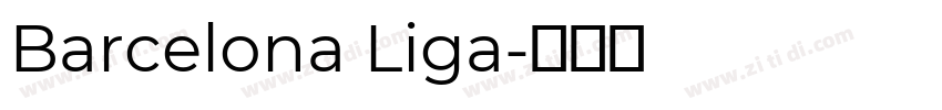 Barcelona Liga字体转换